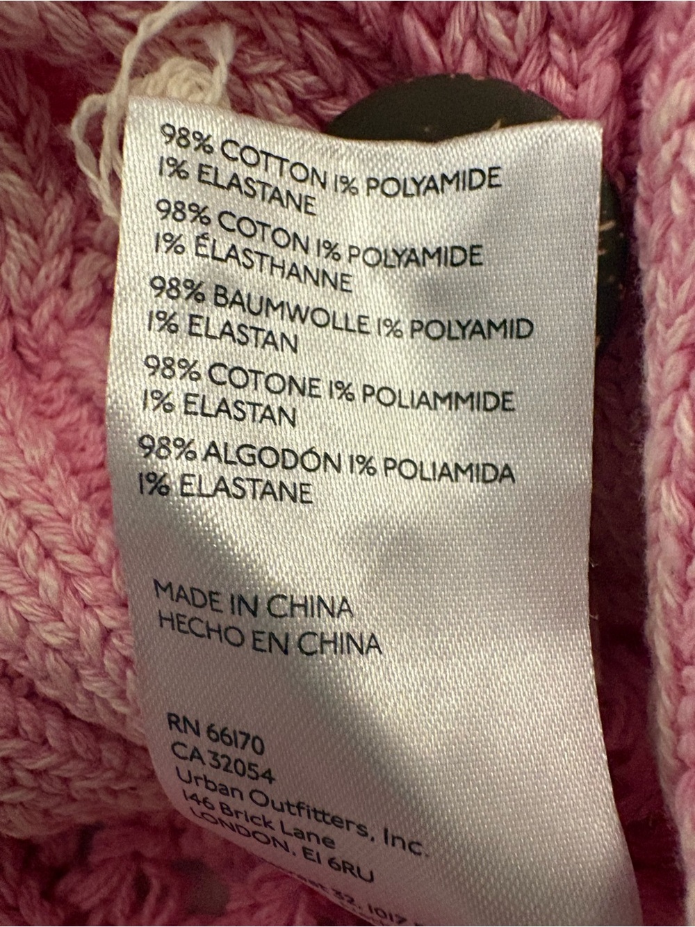 Pilcro Anthropologie Pink Cable Knit Cropped Cardigan Cotton Coquette  Y2K Sz XS - Picture 5 of 12